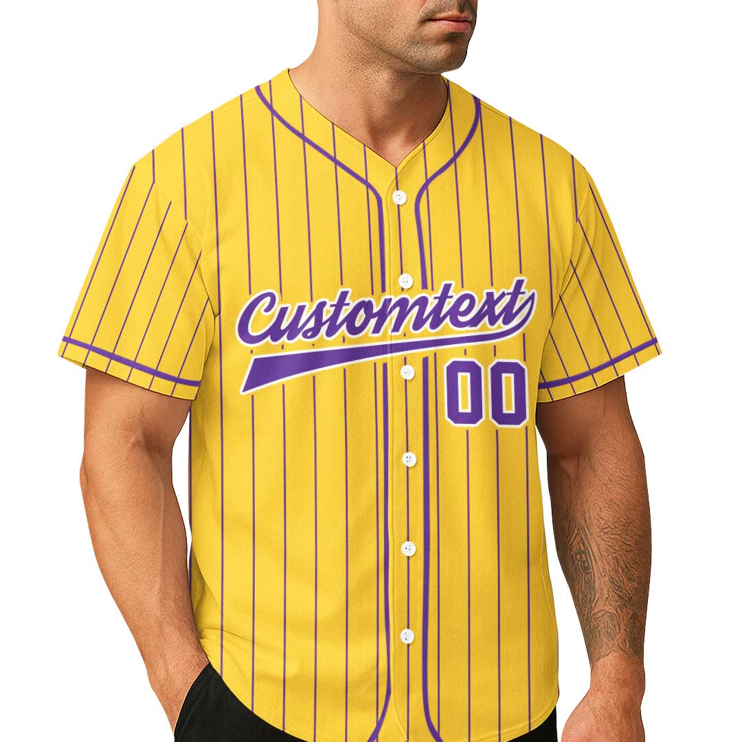 Run Run Run - Yellow Baseball Jersey and Tshirt