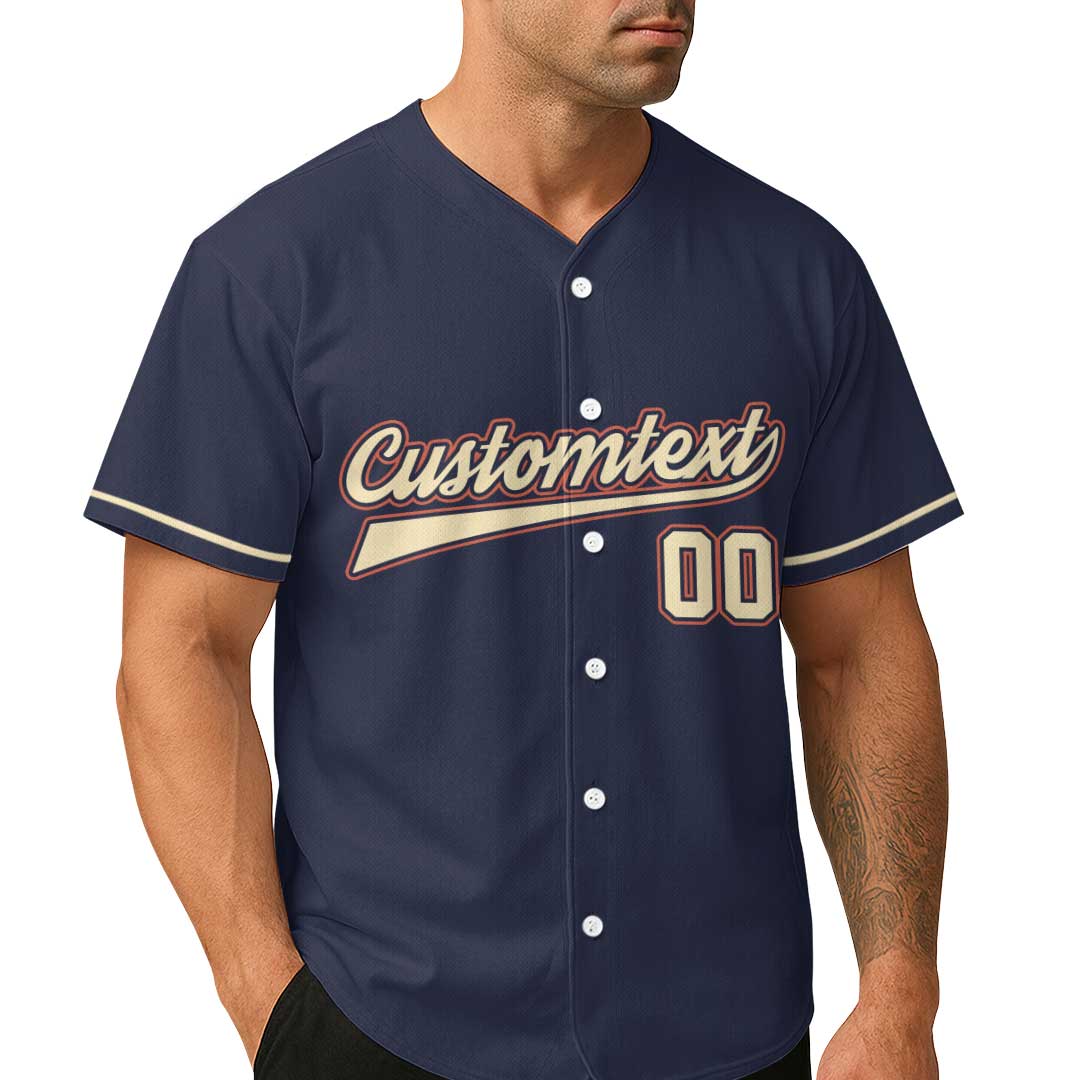 Being A Baseball Grandpa Doesn't Make Me Old - Custom Navy Yellow Baseball Jersey