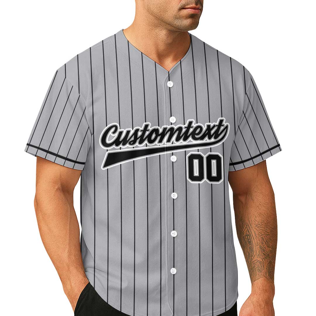 Not Grumpy Just A Seasoned Ballplayer - Custom Grey Baseball Jersey