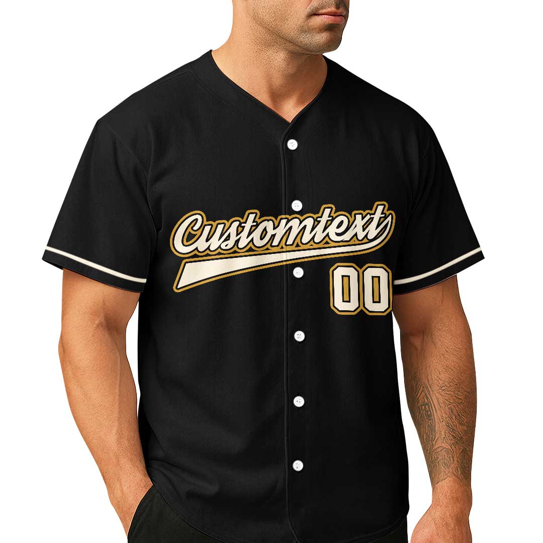 Still Swinging Mostly At Mosquitoes - Custom Black Baseball Jersey