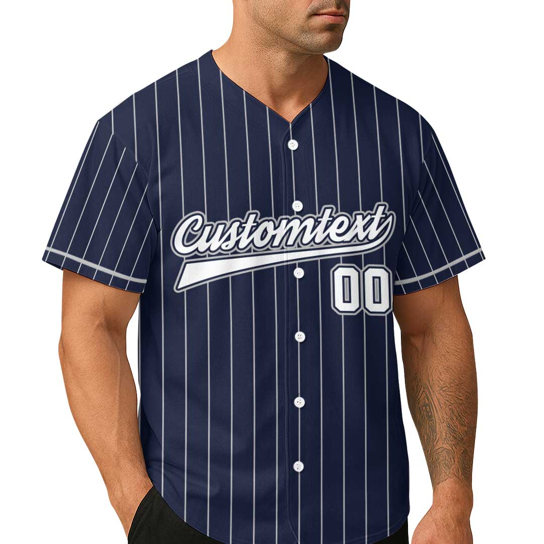 I Asked God For A Partner In Baseball - Custom Navy Baseball Jersey