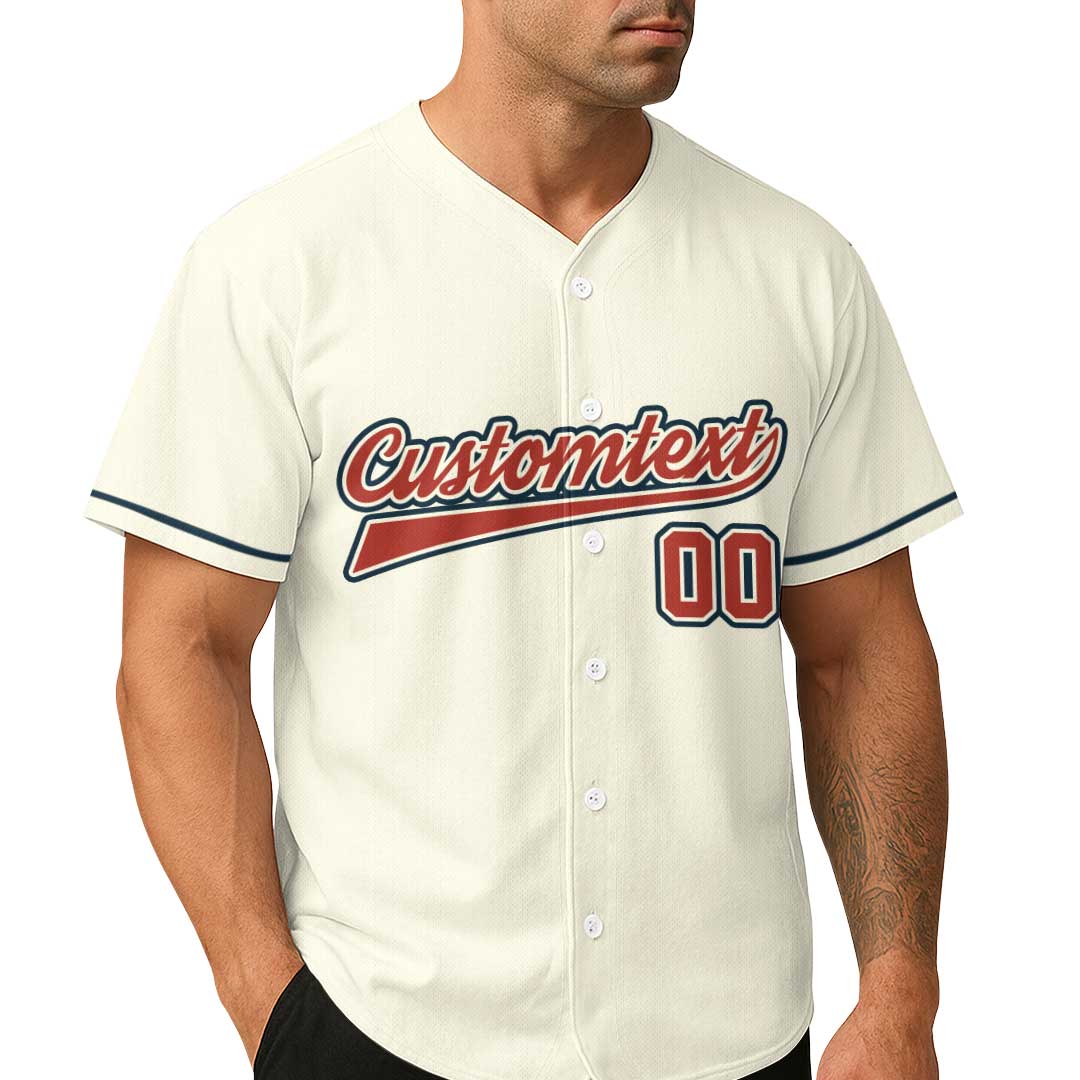 Grandpa Baseball I Teach My Grandkid To Hit And Steal - Custom Cream Baseball Jersey