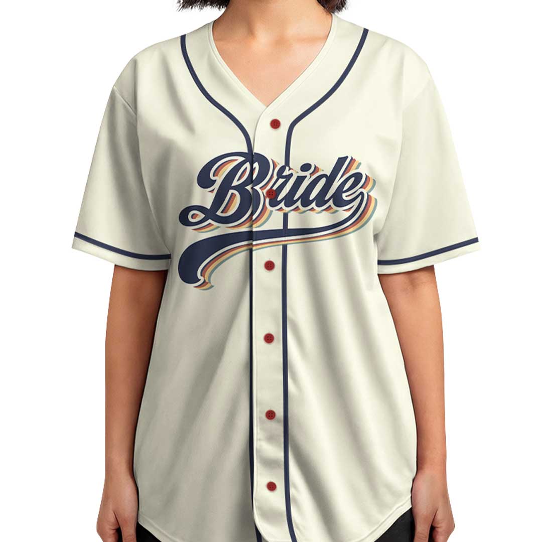 Bride and Groom - Custom Couple Baseball Jersey