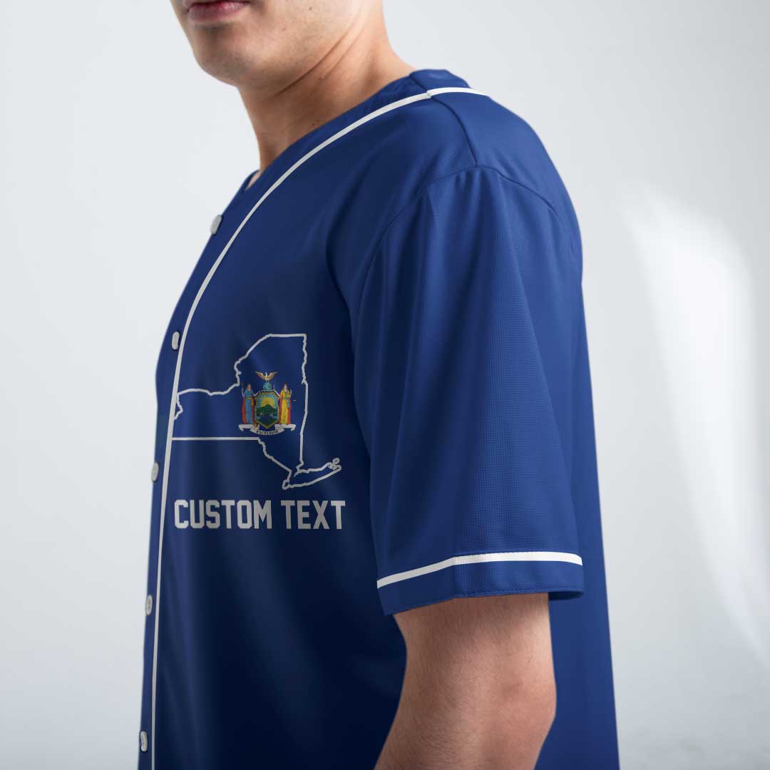 Baseball New York Flag State Series - Custom All Over Print Baseball Jersey