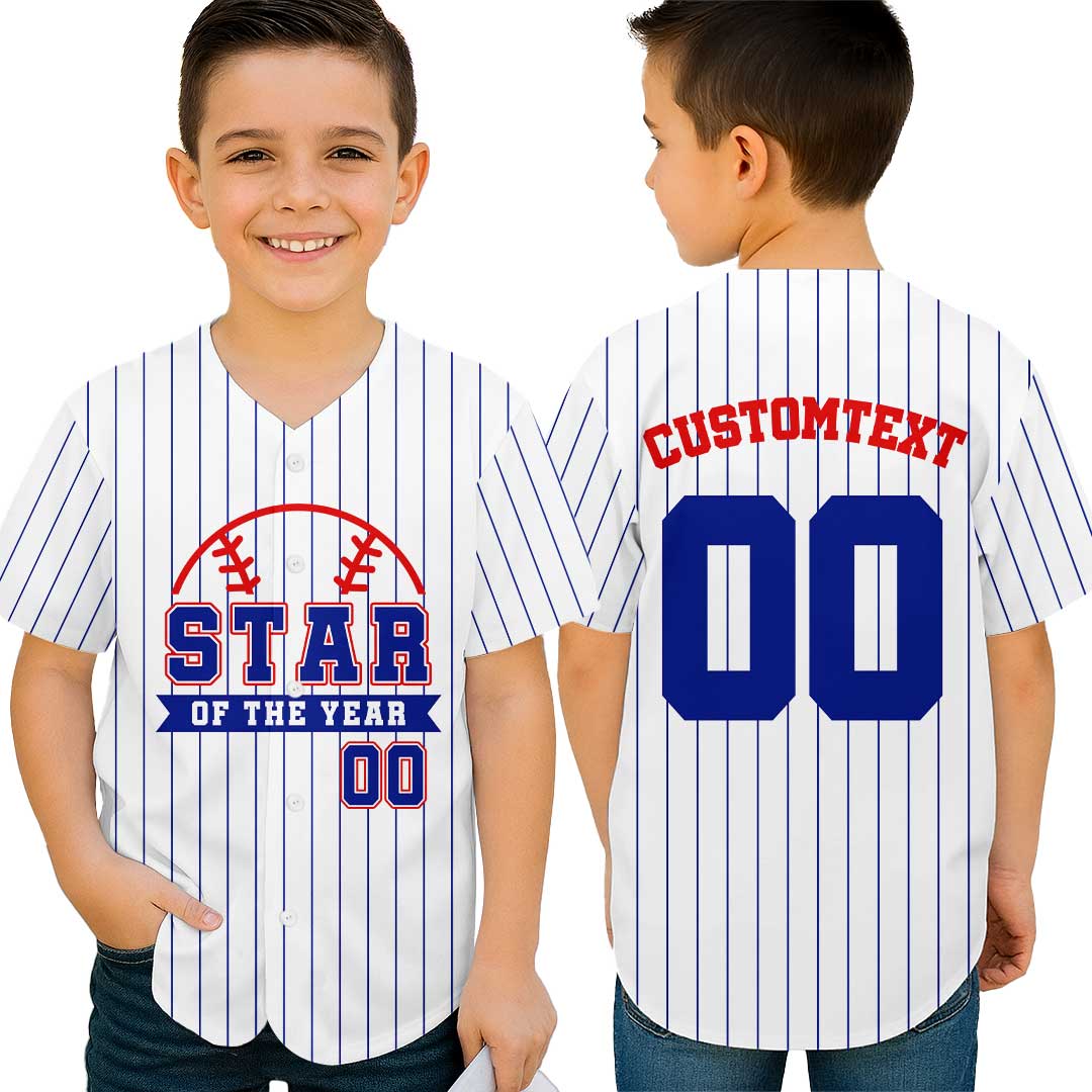 Star Of The Year and Daddy Of The Star - Custom Family Matching Baseball Jersey