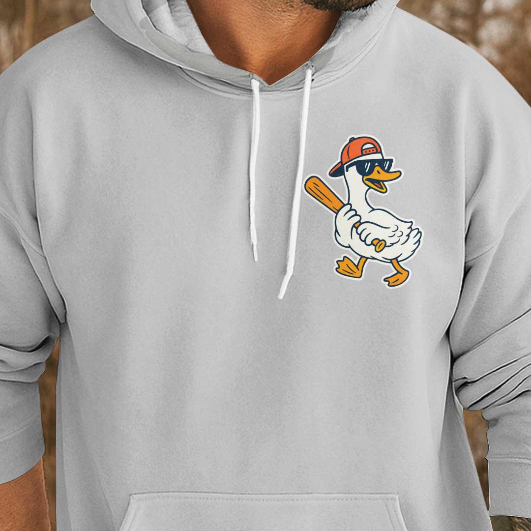 Bold Moves Big Dreams - Ash and Light Blue Baseball Hoodie