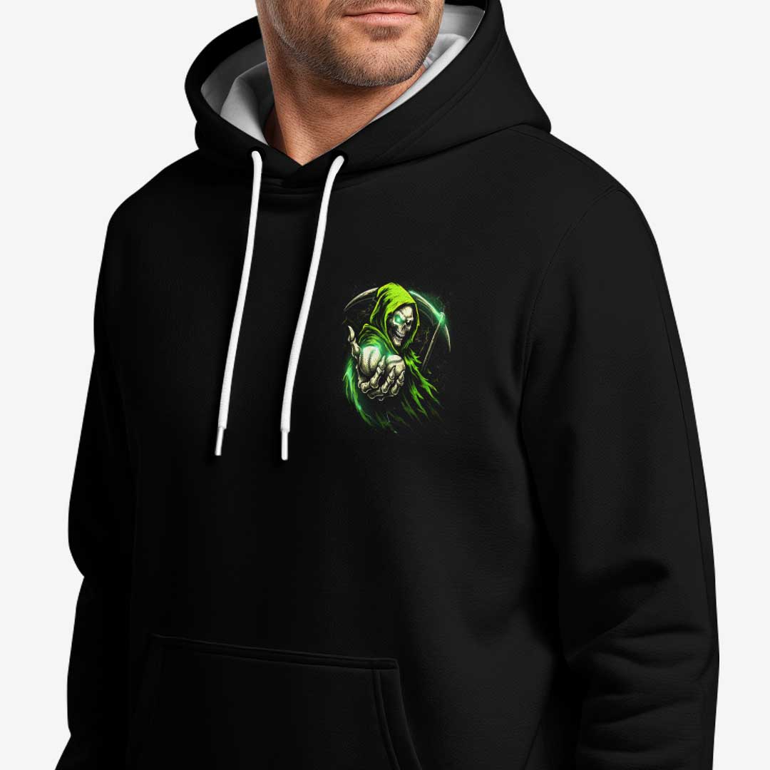 I'm Gonna Hold Your Balls When I Say This - Black Skull Baseball Hoodie