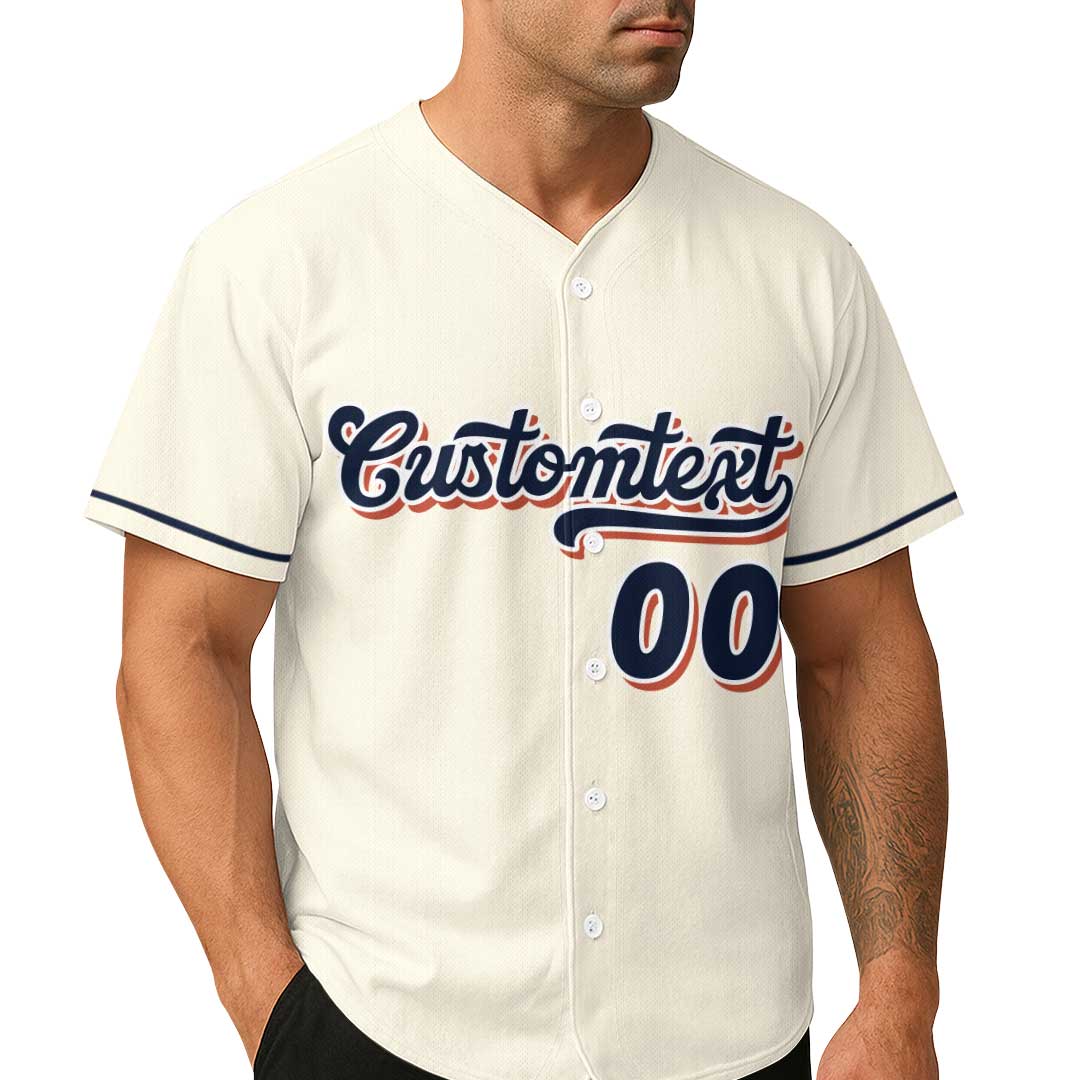 Little Slugger Definition - Custom Groovy Cream Baseball Jersey