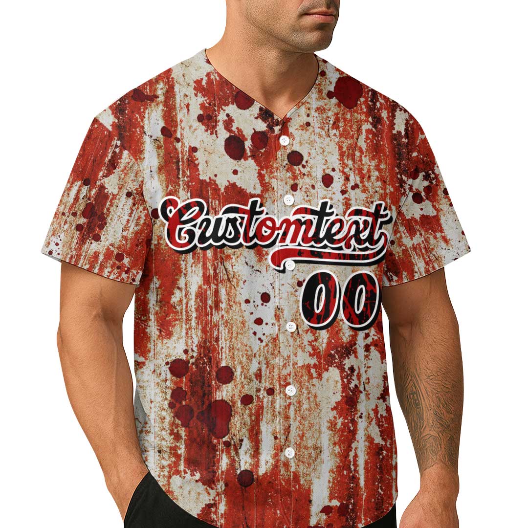 Custom Halloween Costume Murderer Cosplay Baseball Jersey