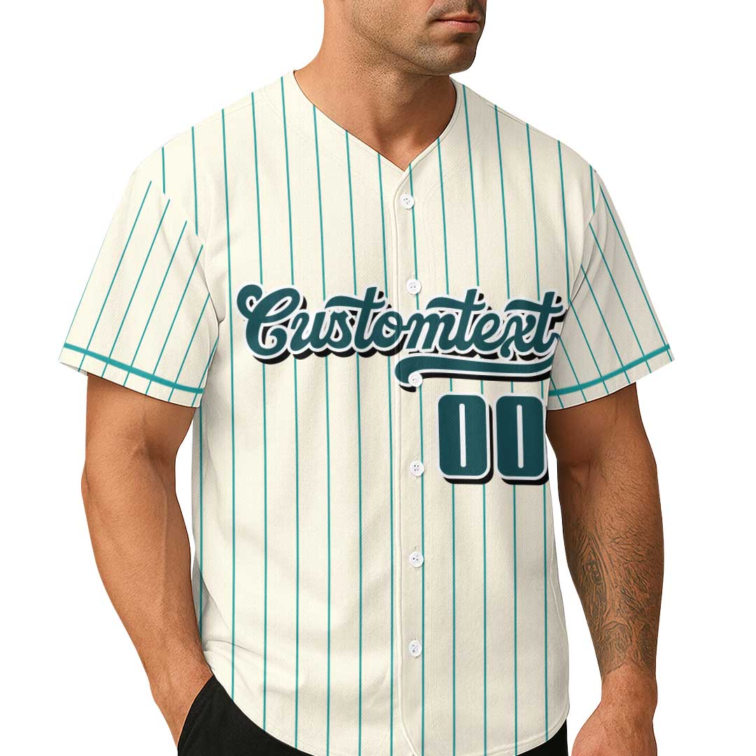 Life Is Sweet - Custom Groovy Cream Baseball Jersey