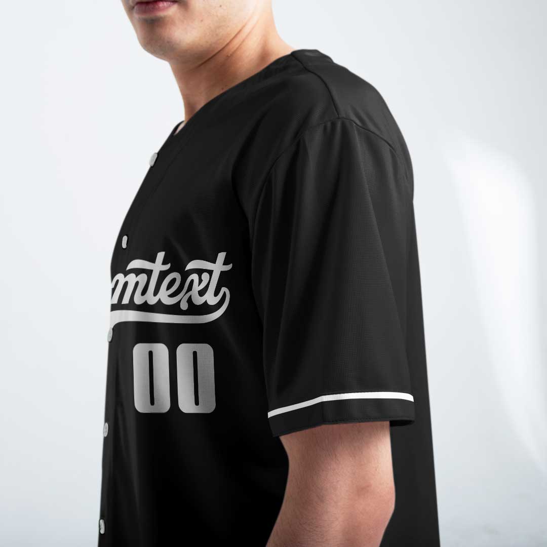 Baseball Dad Straight Outta Money - Custom Black Baseball Jersey