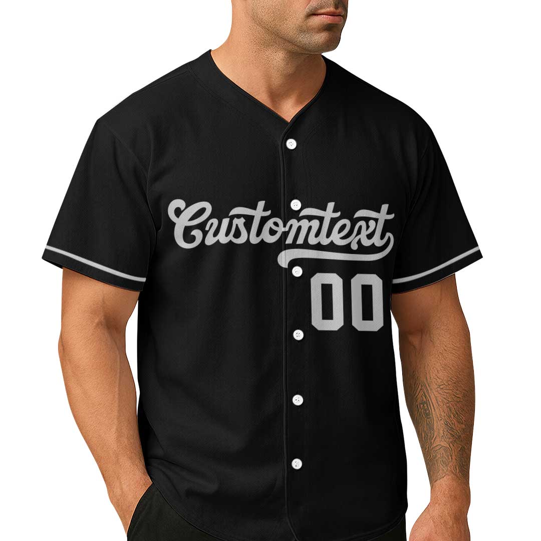 A Sexy Baseball Dad - Custom Black Baseball Jersey