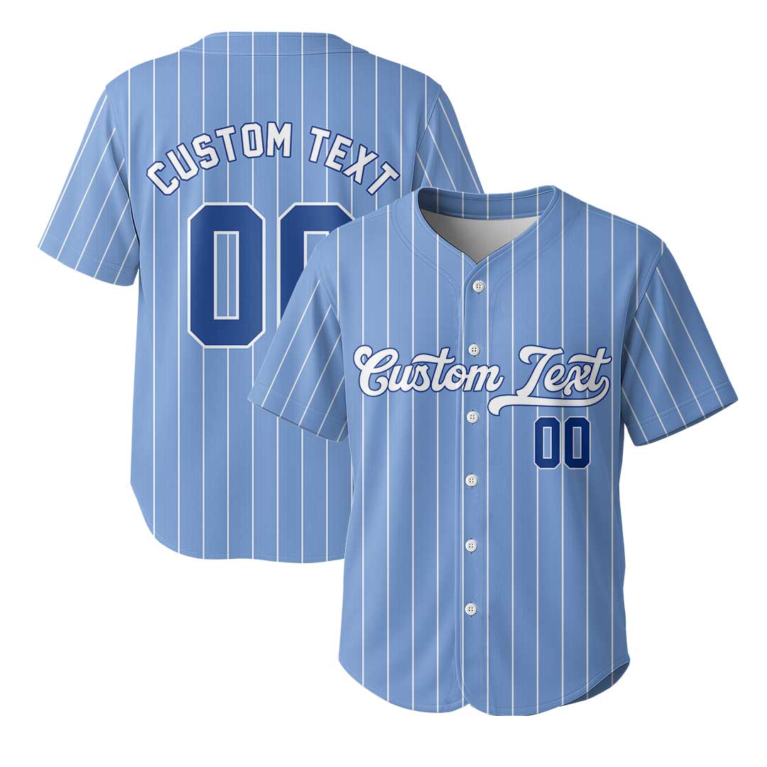 Custom Baseball Jersey With No Pinstripes