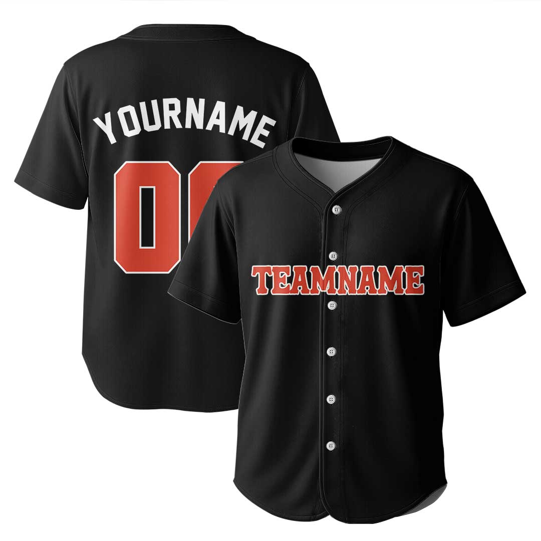 Custom Baseball Jersey with Cream Orange Black