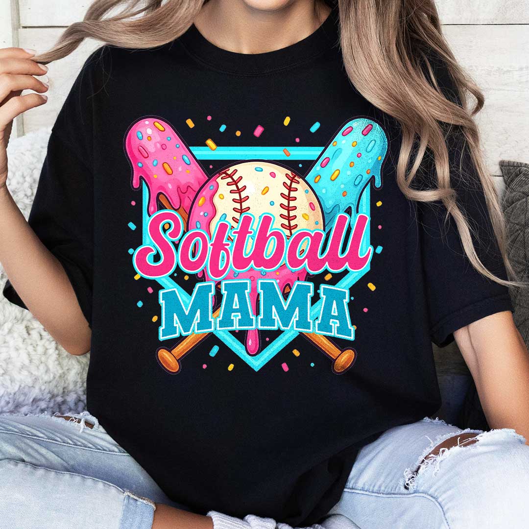 Custom Ice Cream Softball Tshirt