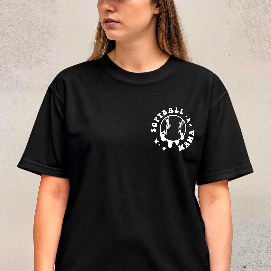 May Your Coffee Be Stronger Than Your Softball Player's Attitude - Black and White Softball Tshirt For Mom