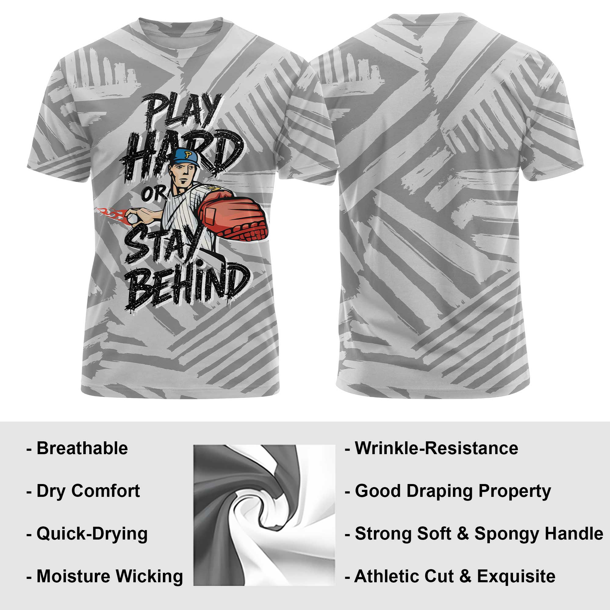 Play Hard Or Stay Behind All Over Print T-Shirt