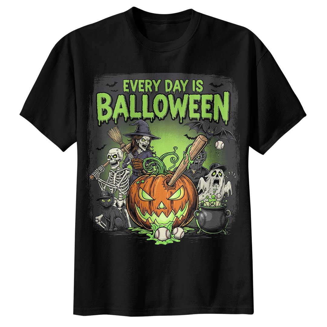 Everyday Is Balloween Baseball Halloween T-Shirt