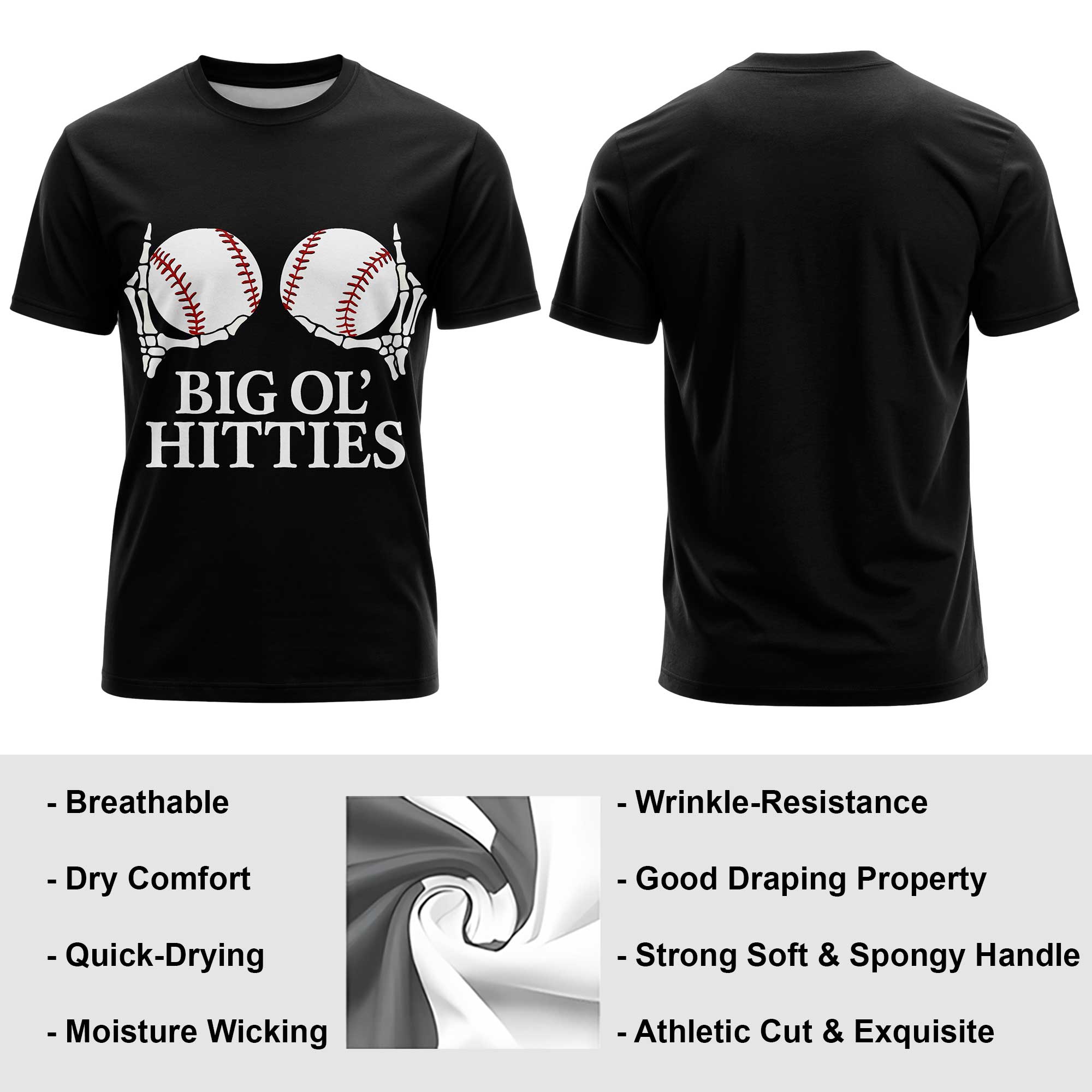 BIG OL' HITTIES Baseball T-Shirt