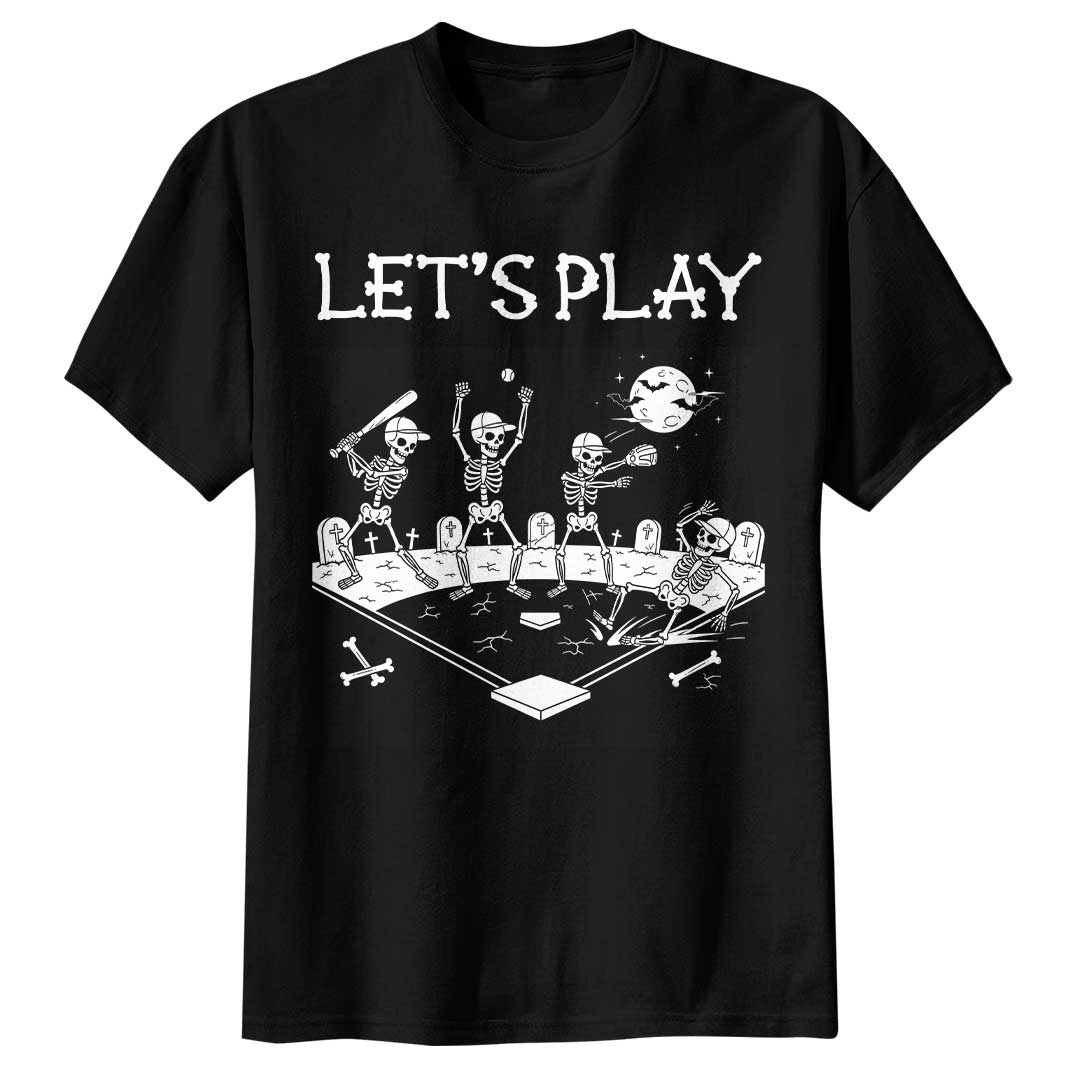 Let's Play Baseball Halloween T-Shirt