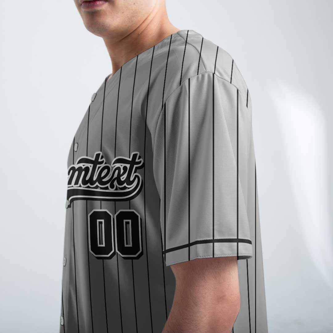 Baseball Dad Got Bats and Opinions - Custom Grey Baseball Jersey