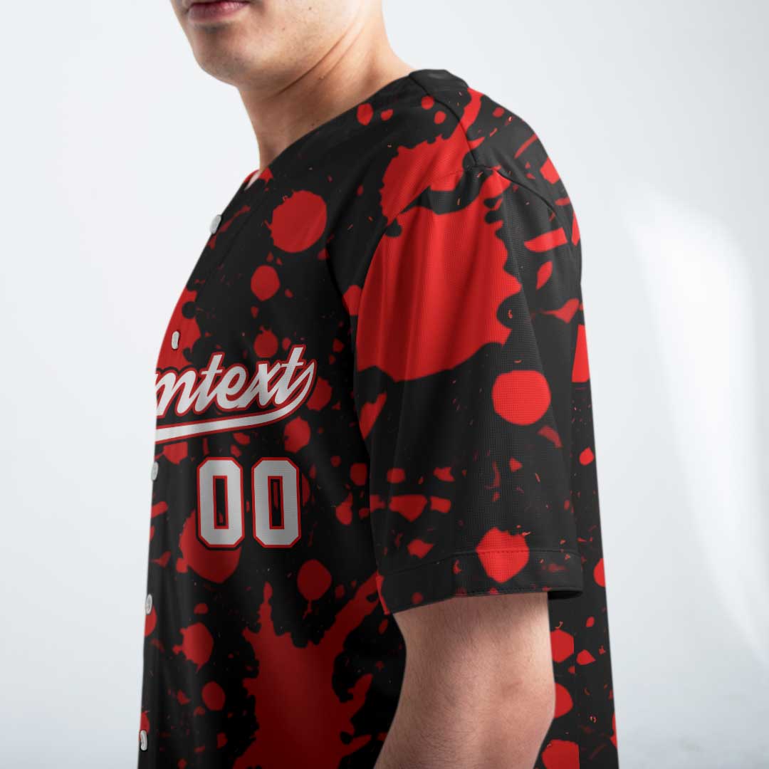 Trick Or Pitch Zombie - Custom Black Baseball Jersey