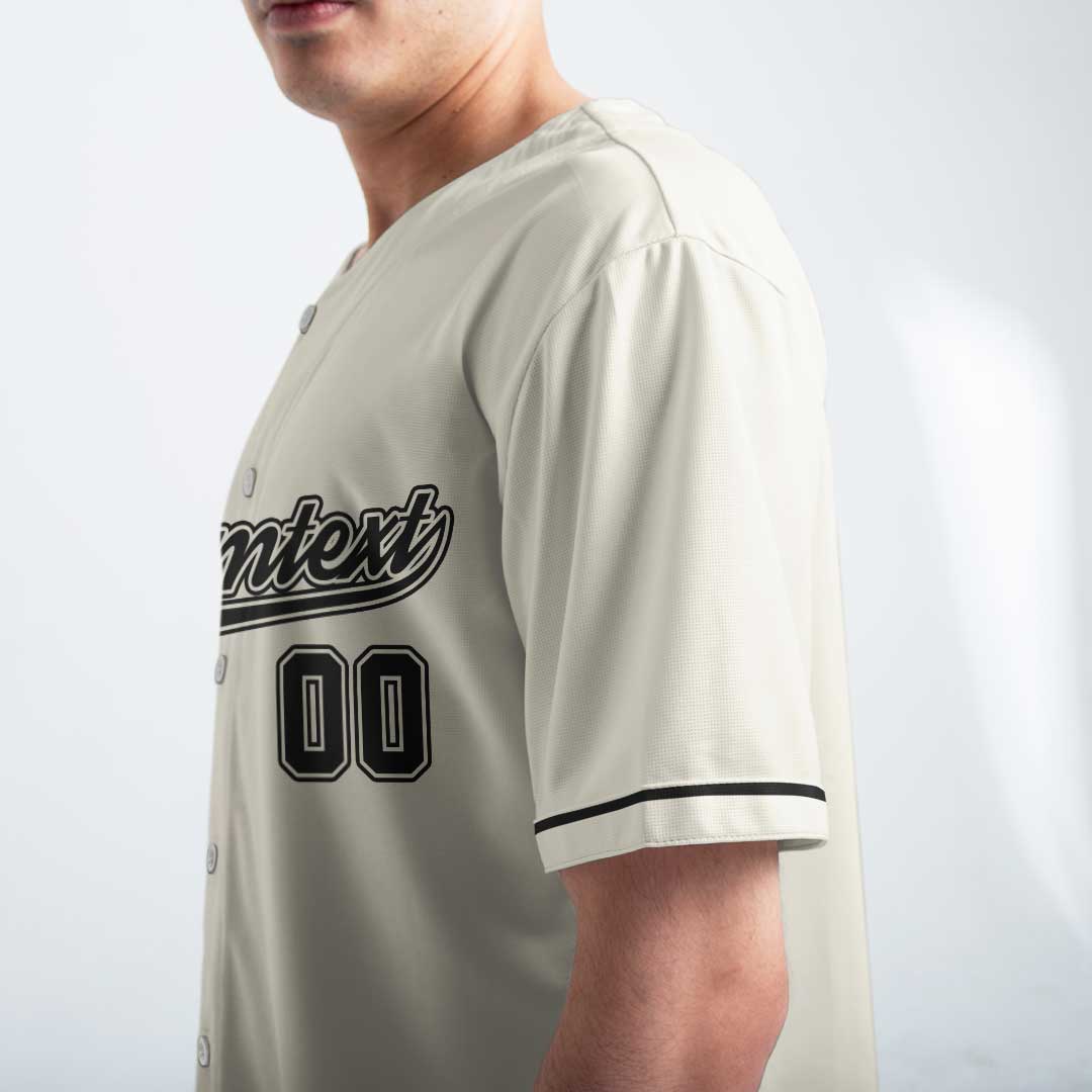 Baseball Dad Nutrition Facts - Custom Cream Baseball Jersey