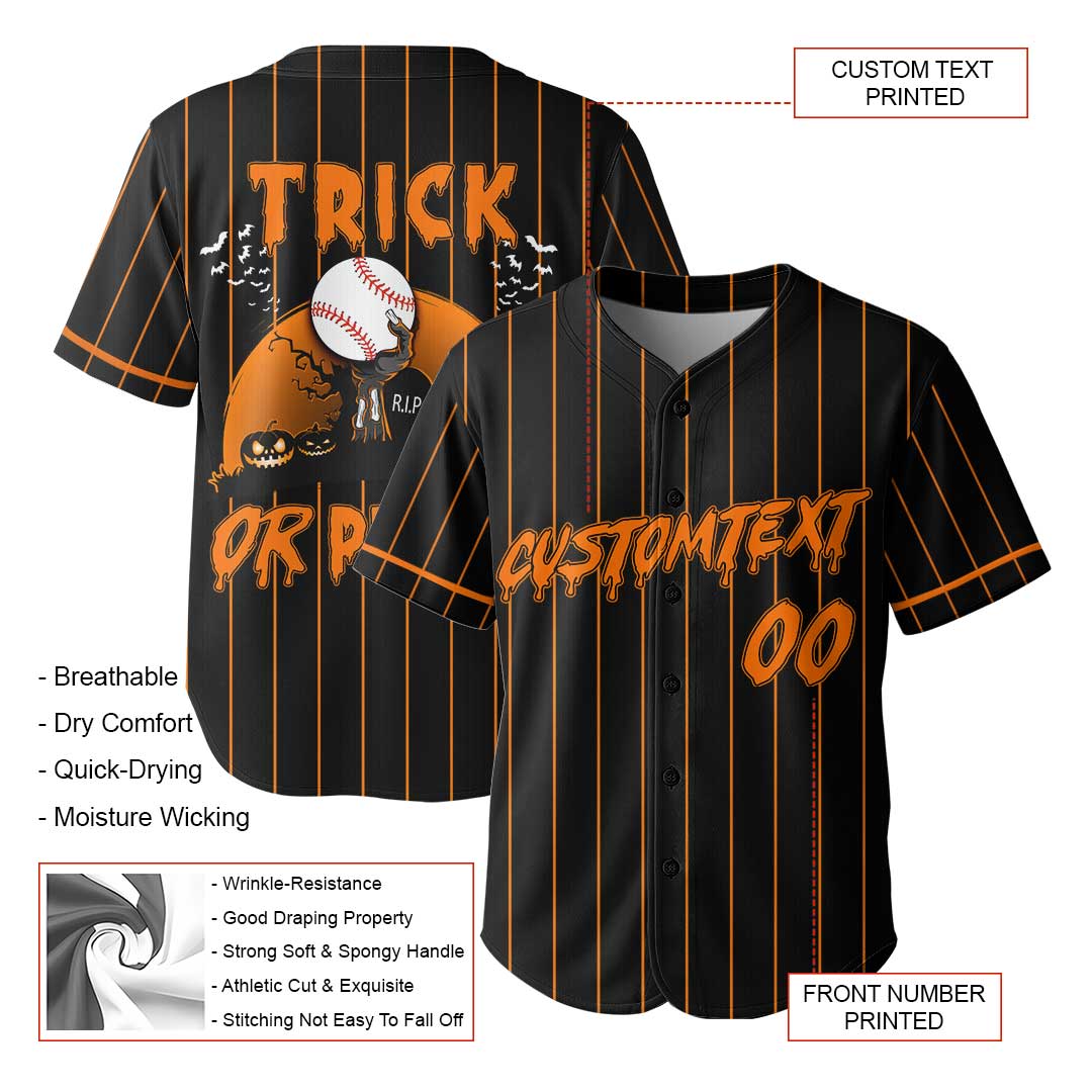 Trick Or Pitch - Custom Halloween Baseball Jersey