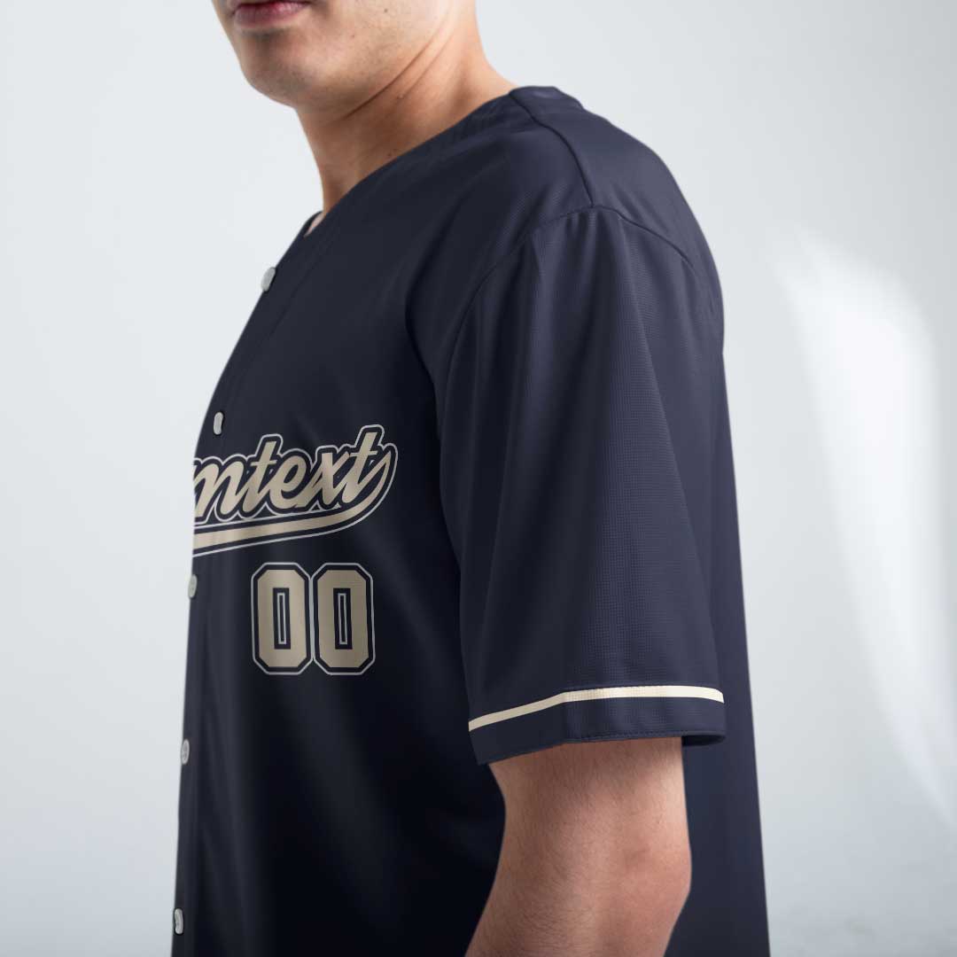 Mess With The Honk You Get The Bonk - Custom Navy White Baseball Jersey