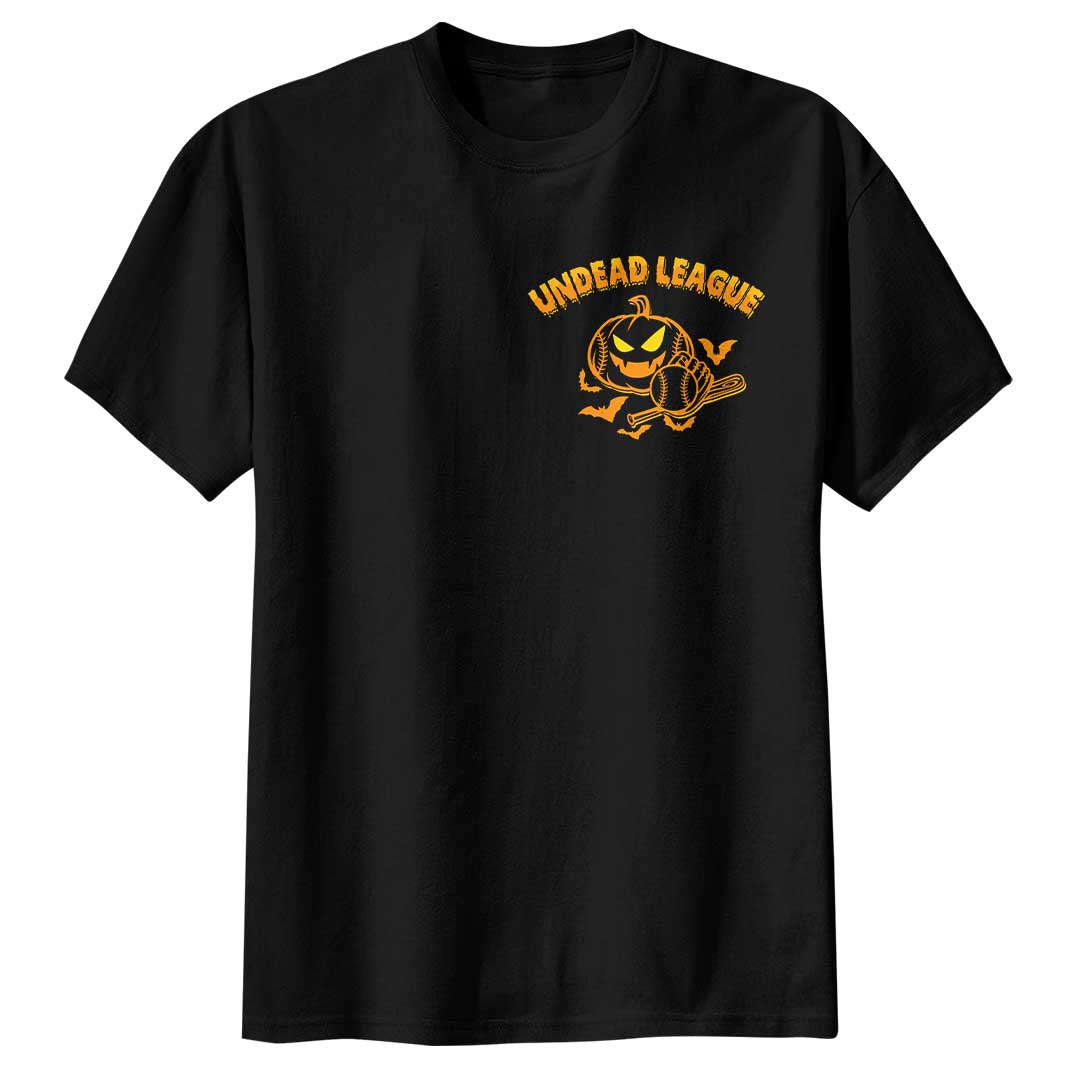 Undead League Black Baseball Halloween T-Shirt