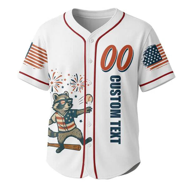 Let's Get Hammered and Blow Some Shit Up - Baseball Jersey - Patriotic American Jersey