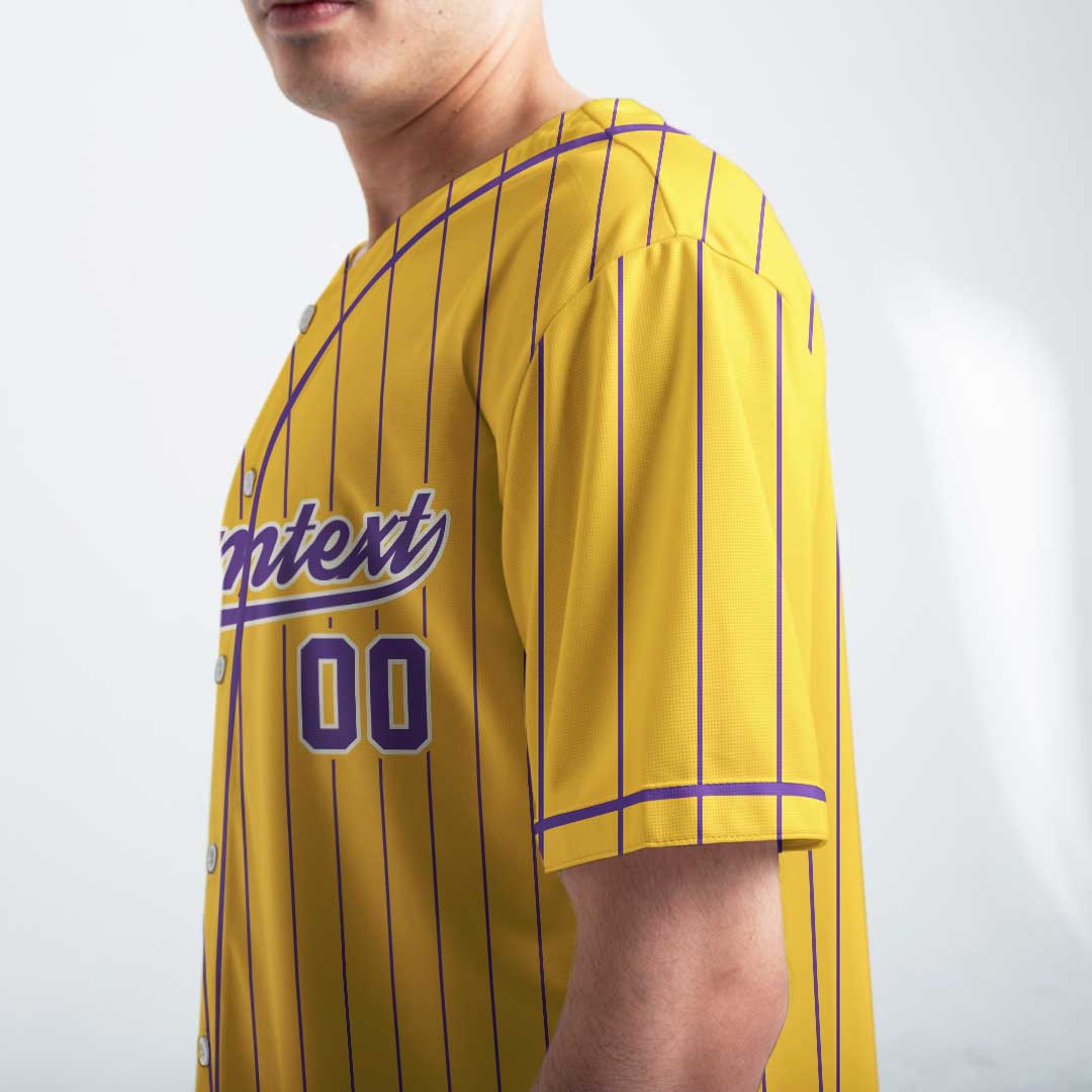 Run Run Run - Custom Yellow White Baseball Jersey