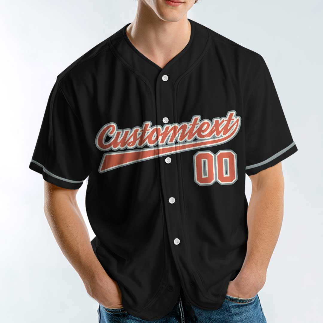 Get In Loser We're Going To The Game - Custom Black Halloween Baseball Jersey