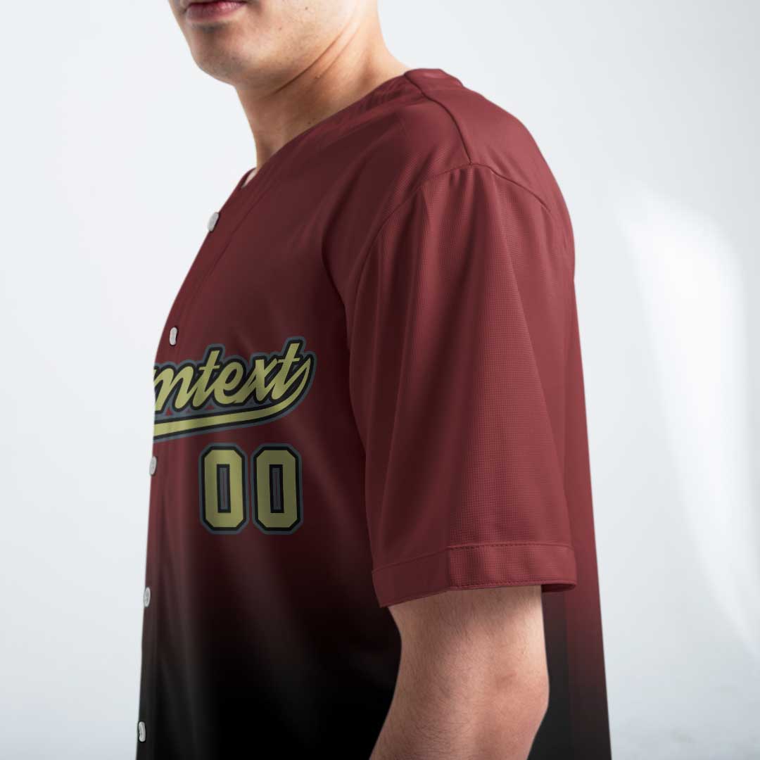 Hitting The Ball - Custom Gradient Halloween Baseball Jersey