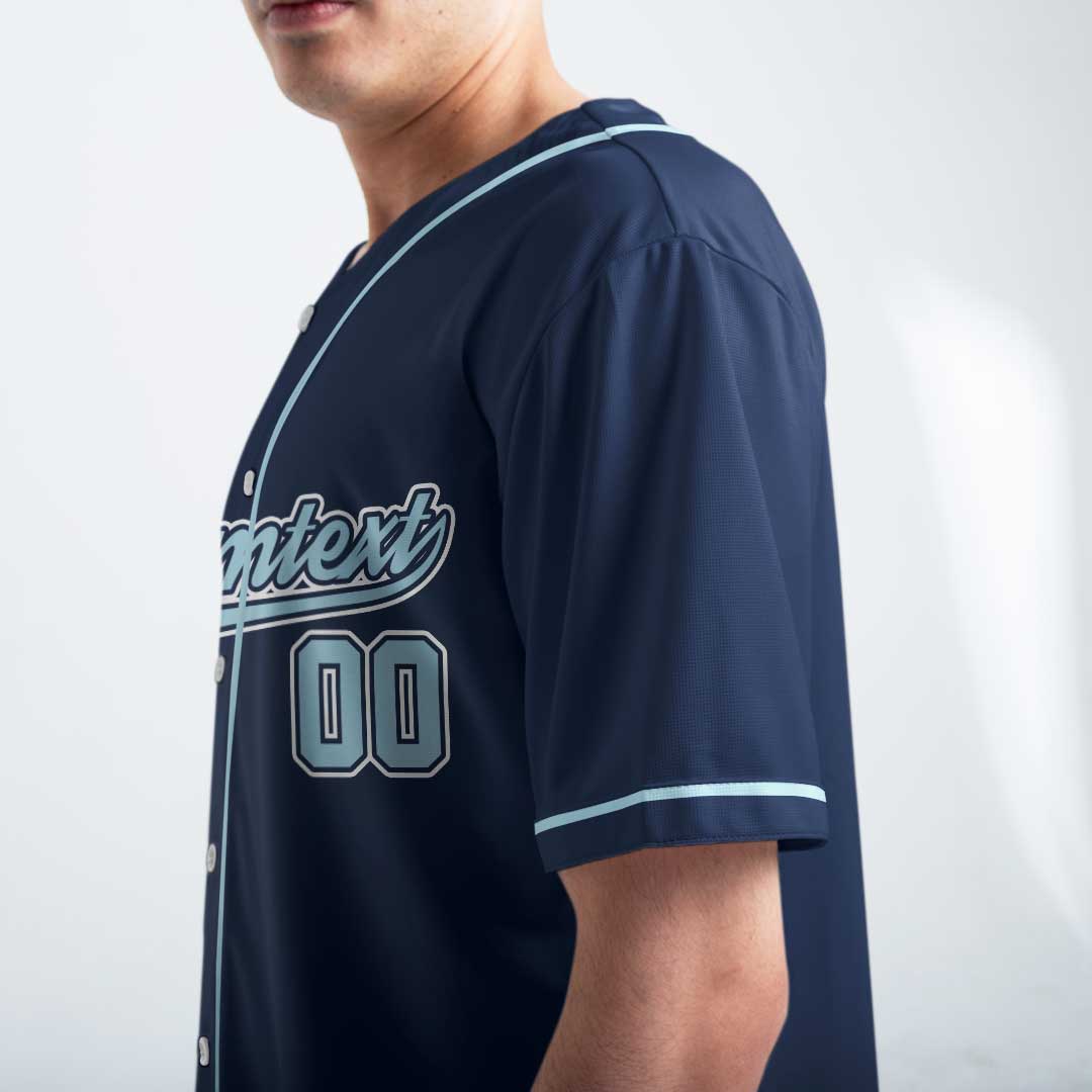 Overstimulated Baseball Dad - Custom Navy Halloween Baseball Jersey
