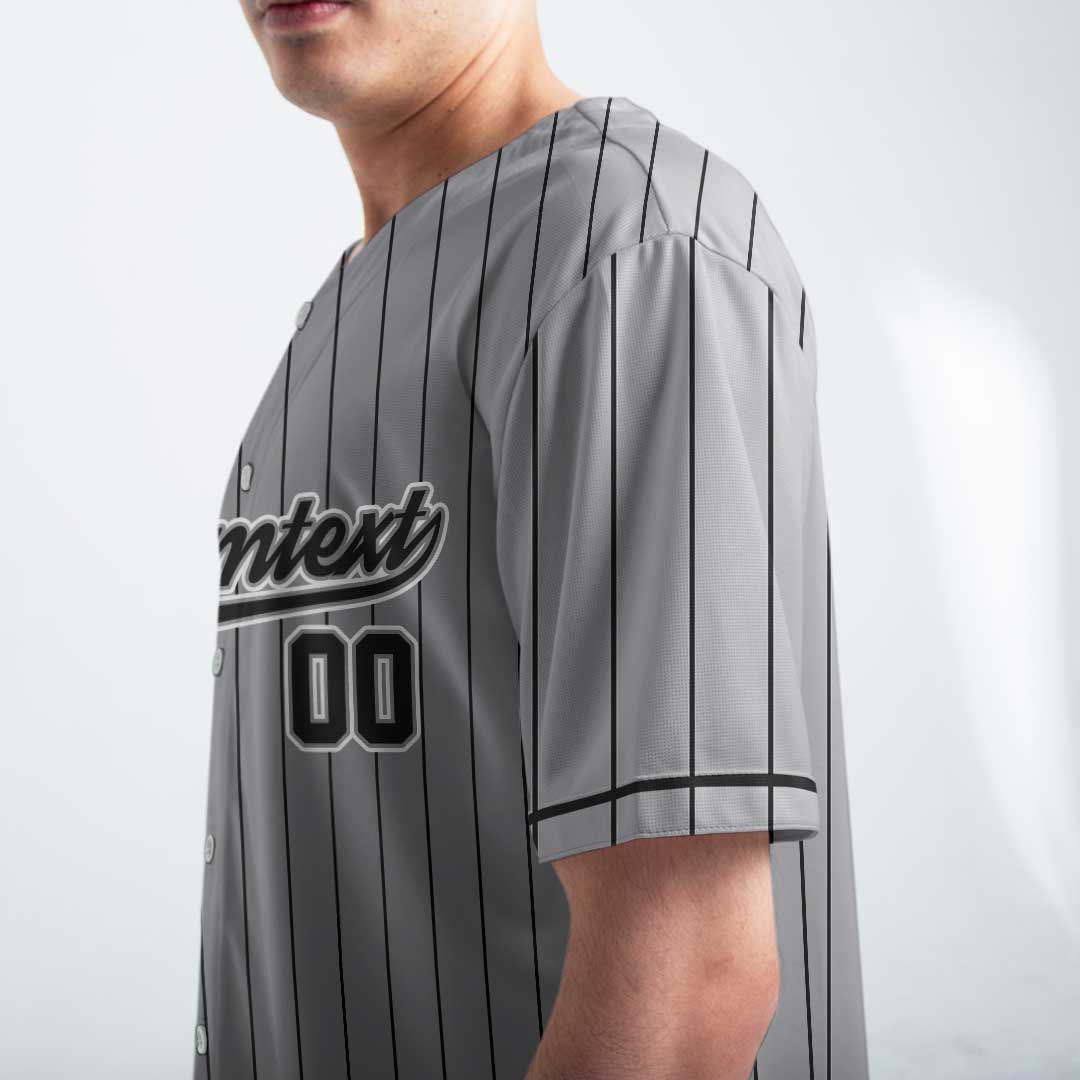 Not Grumpy Just A Seasoned Ballplayer - Custom Grey Baseball Jersey