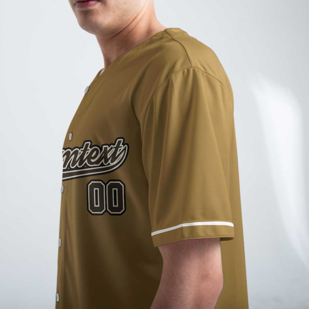 Real Grandpas Play Baseball Then Take A Nap - Custom Old Gold Baseball Jersey