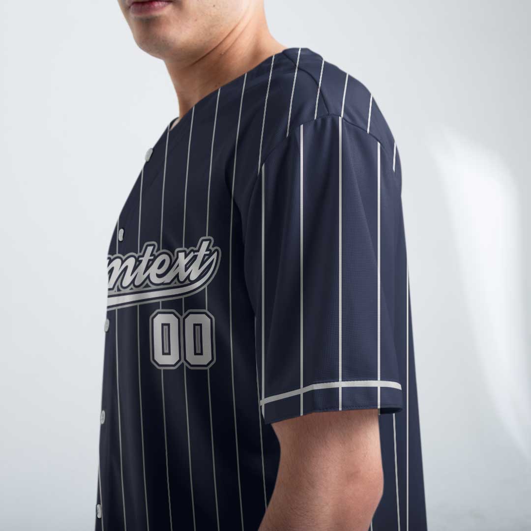 I Asked God For A Partner In Baseball - Custom Navy Baseball Jersey