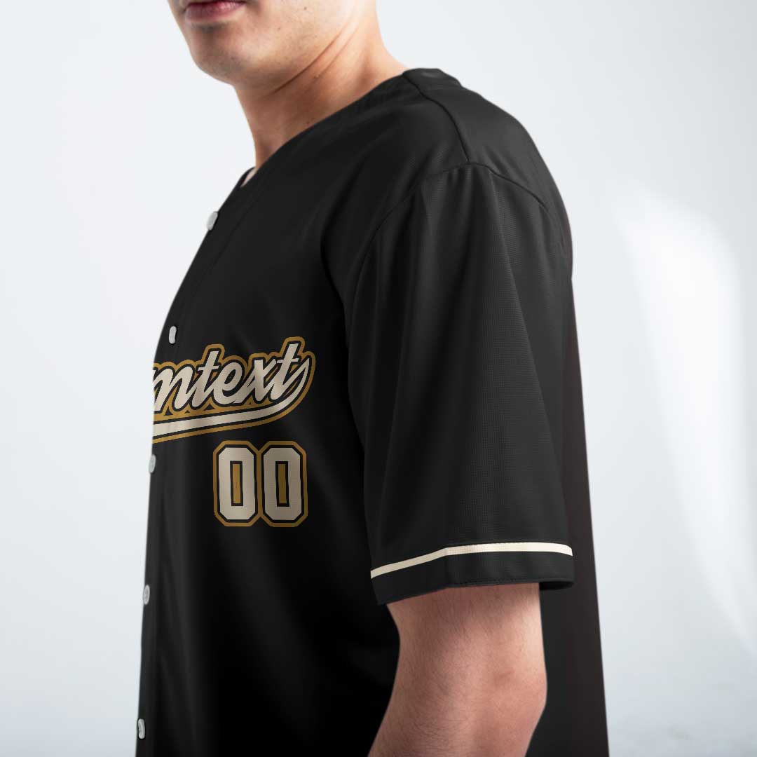 Still Swinging Mostly At Mosquitoes - Custom Black Baseball Jersey