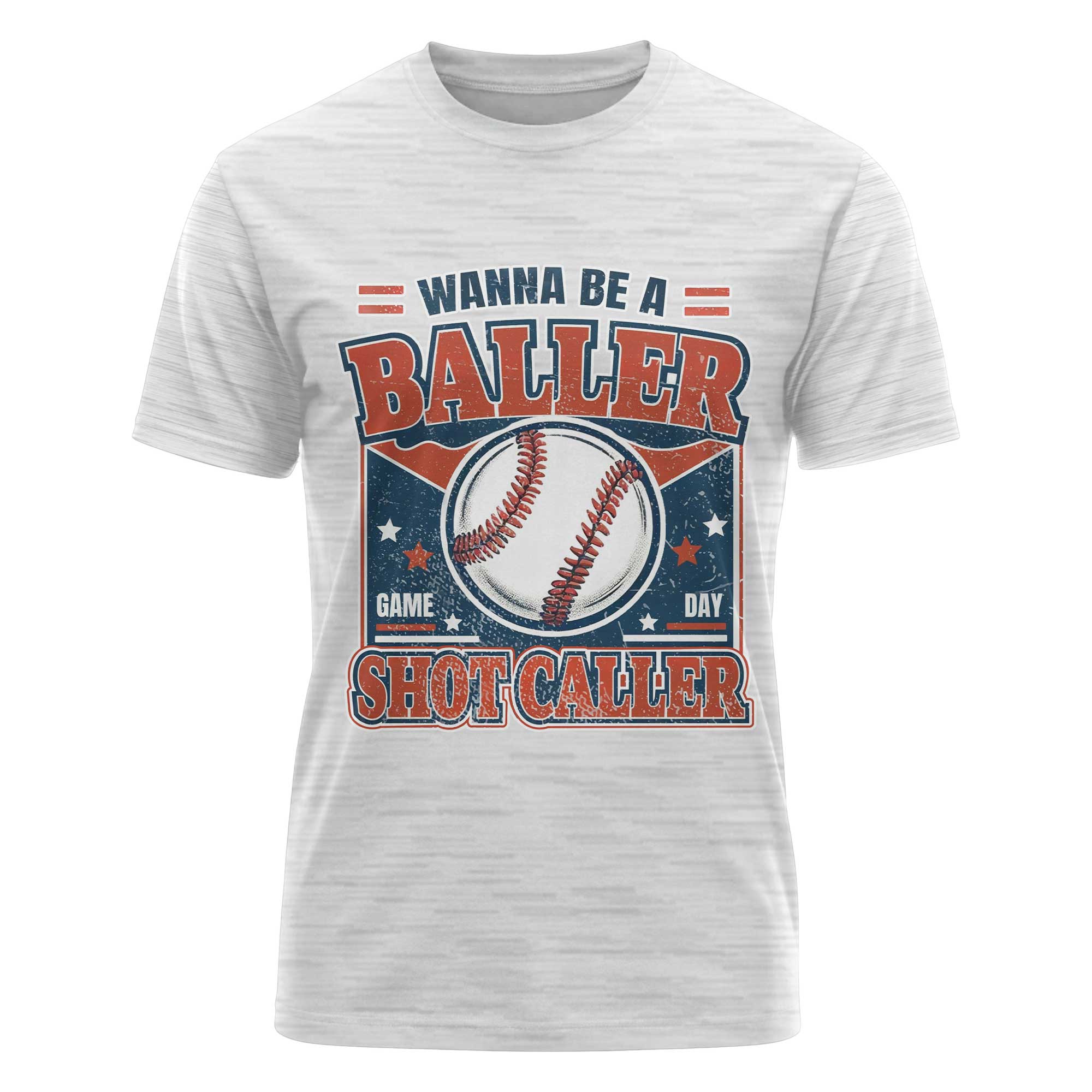 Wanna Be A Baller Shot Caller Baseball T-Shirt