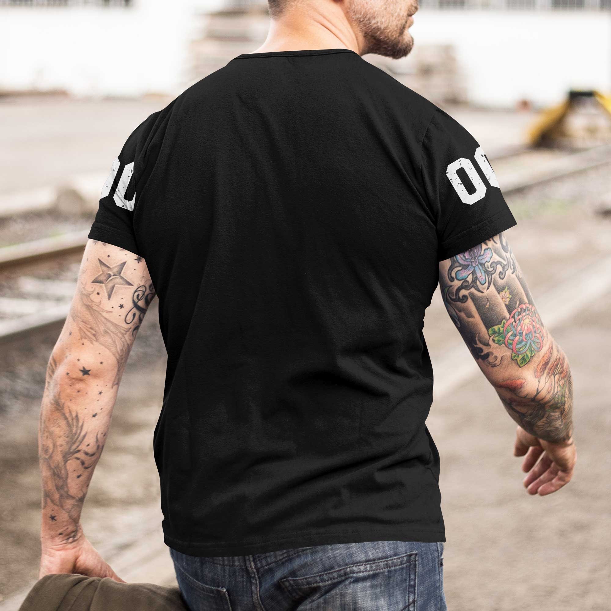 Custom Text Custom Number Touch Down Shirt Baseball