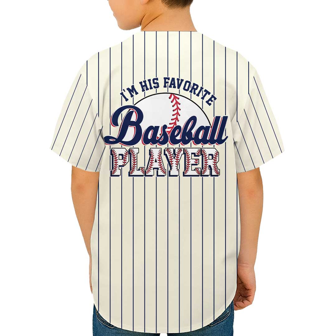 My Favorite Player Calls Me - Custom Family Matching Baseball Jersey