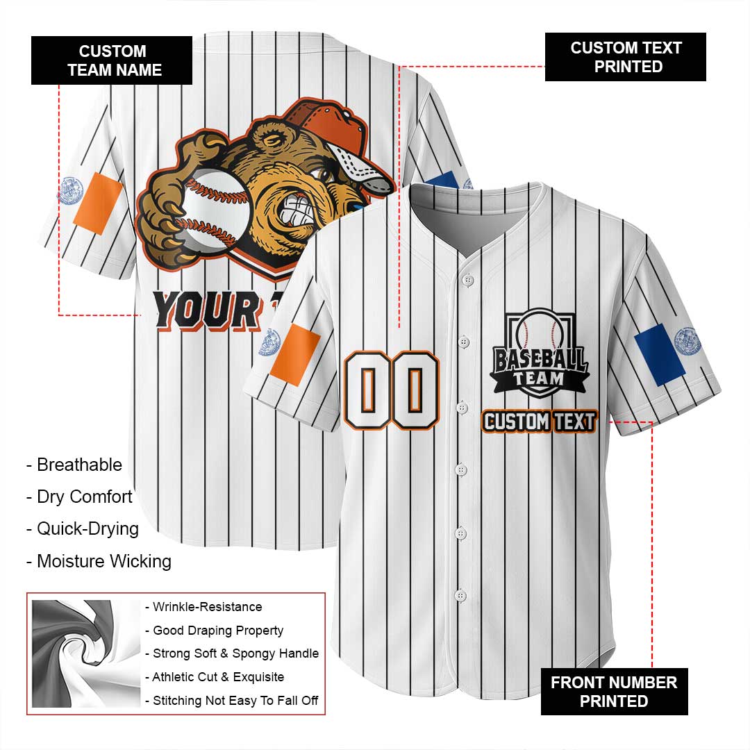 Baseball New York Beaver State Series - Custom All Over Print Baseball Jersey