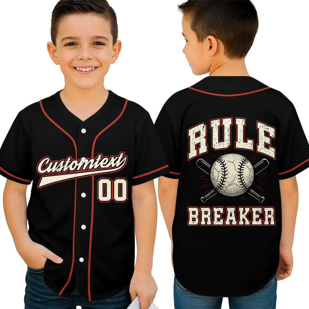 Rule Maker and Rule Breaker Duo - Custom Family Matching Baseball Jersey
