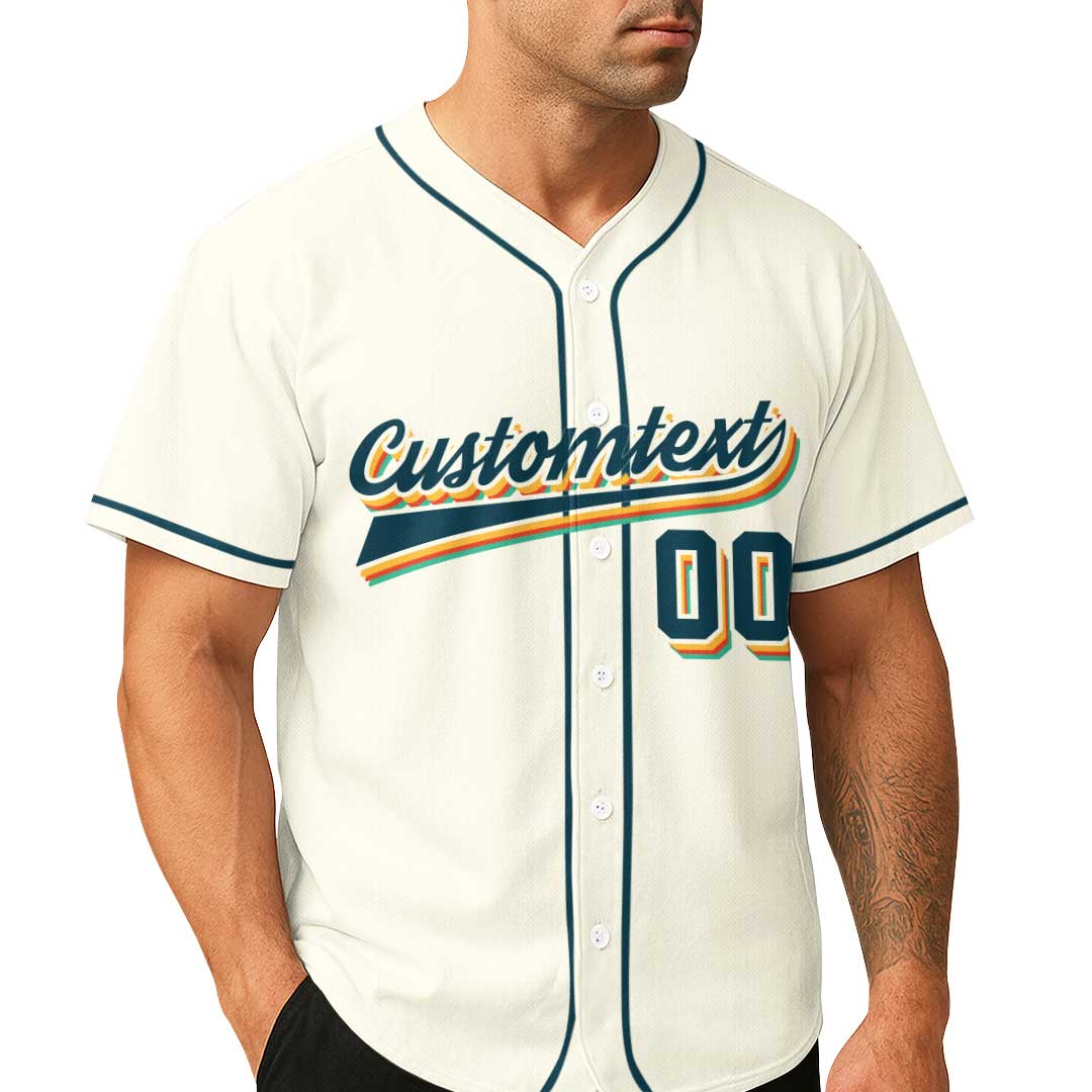 I'm Just Here For The Snacks - Custom Cream Baseball Jersey