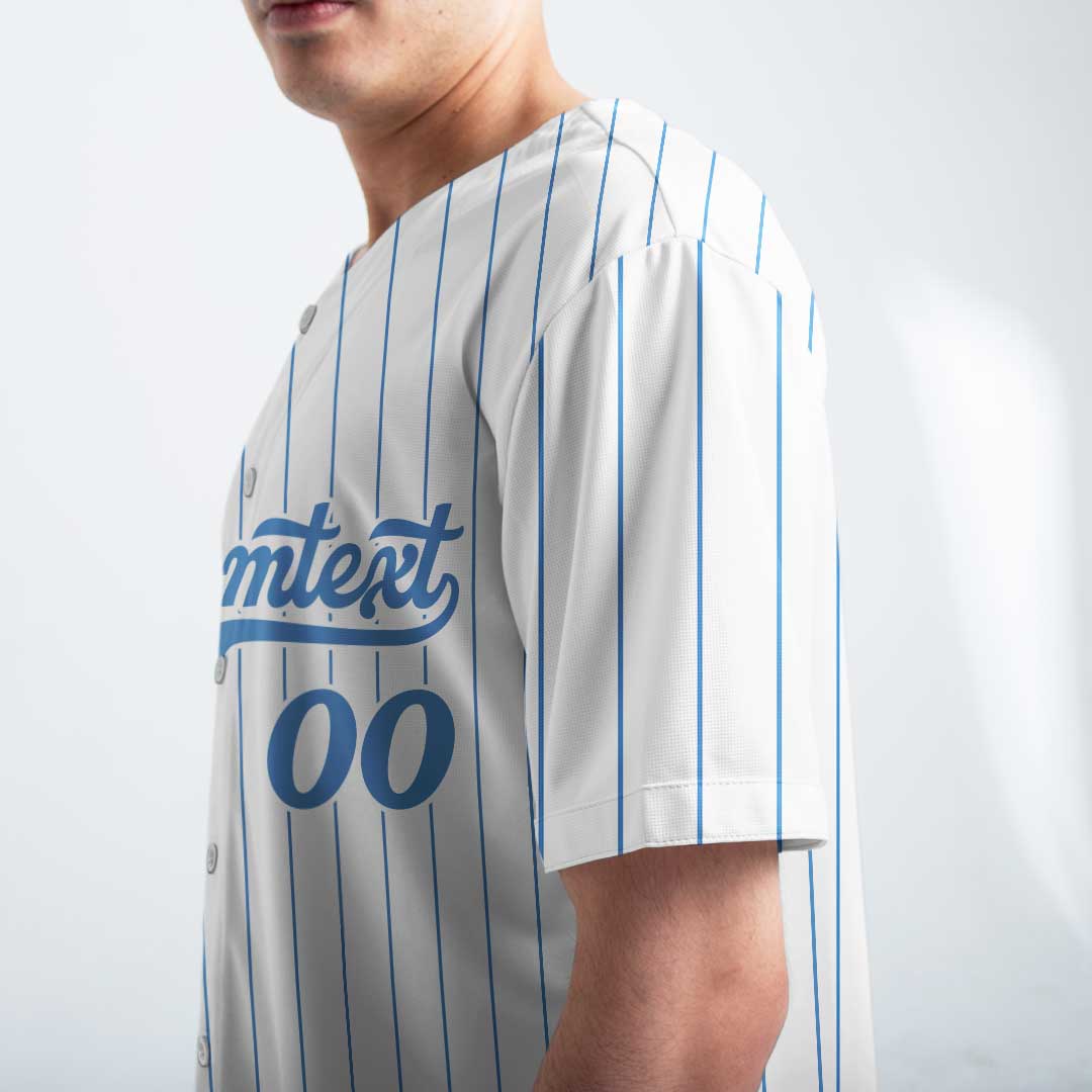 Donut Worry Just Swing - Custom Groovy White Baseball Jersey