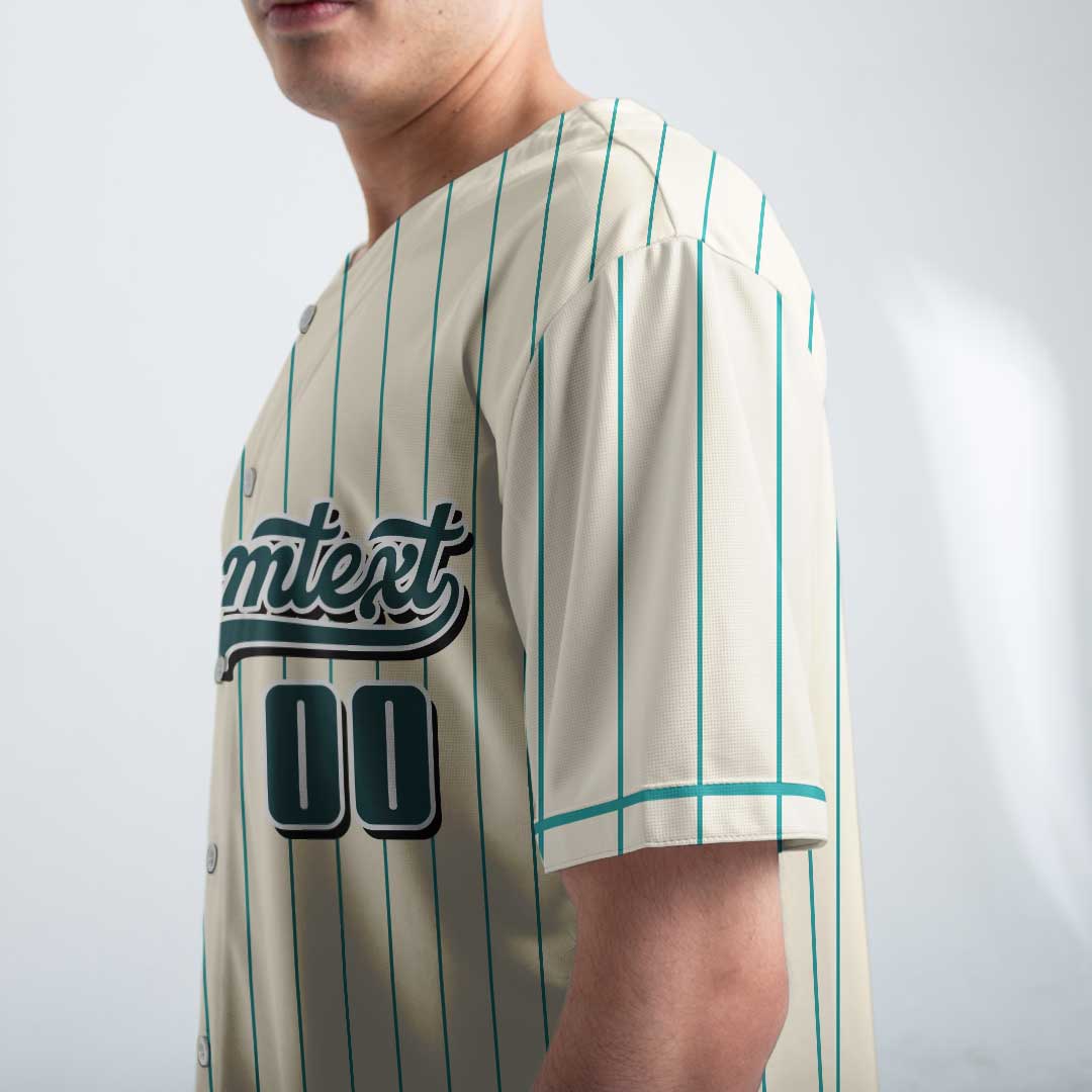 Life Is Sweet - Custom Groovy Cream Baseball Jersey