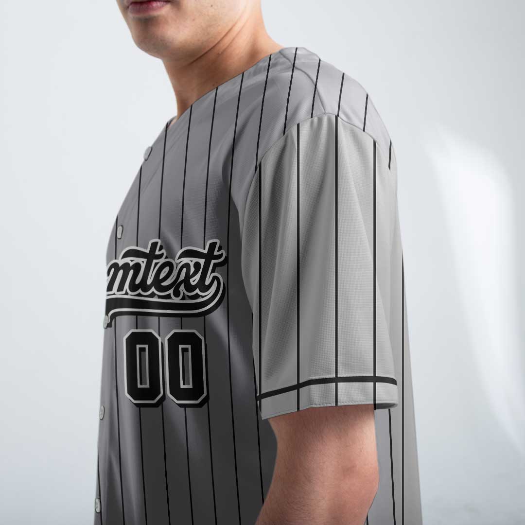 Loud and Broke Since Baseball - Custom Grey Baseball Jersey