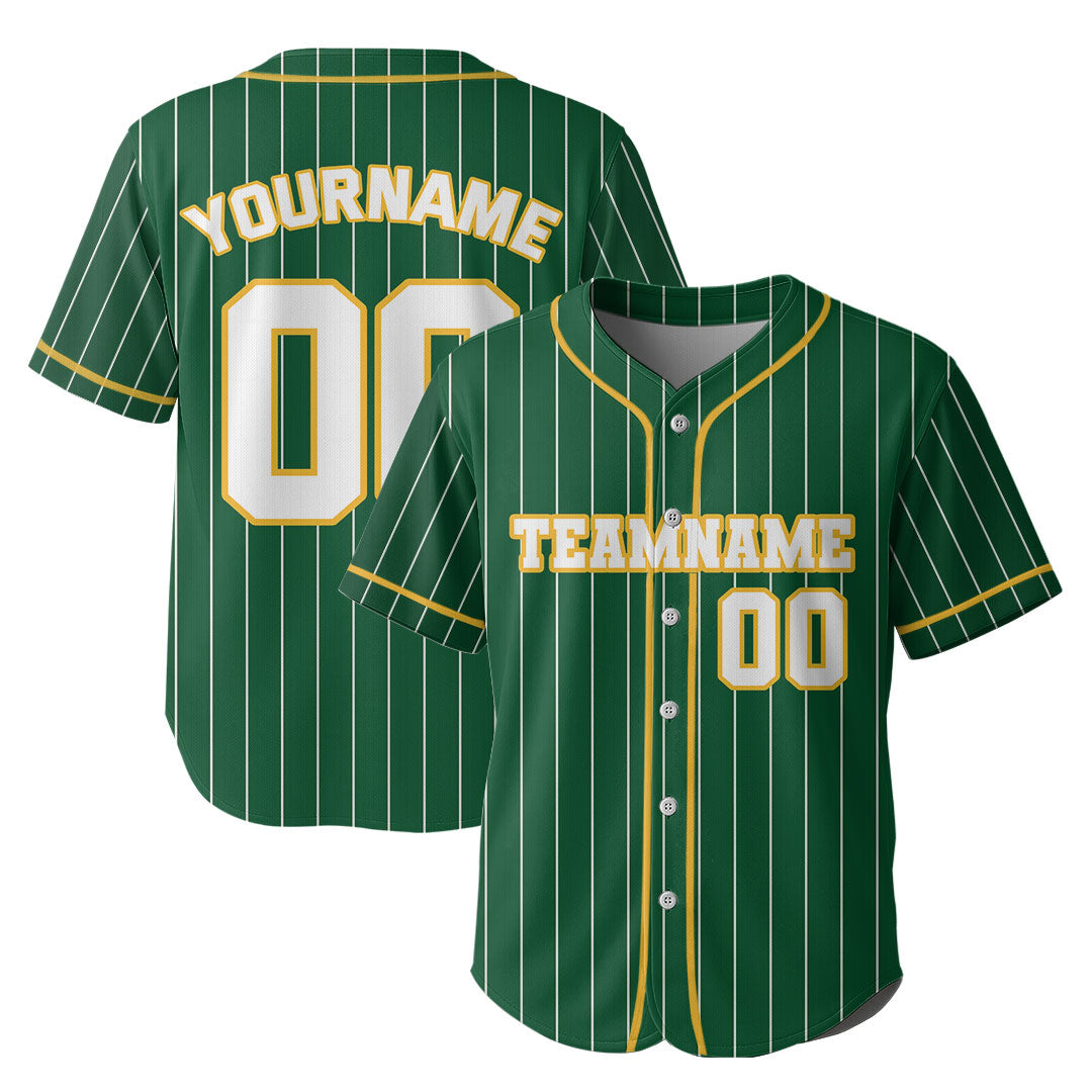 Custom Colored Pinstripes Baseball Jersey