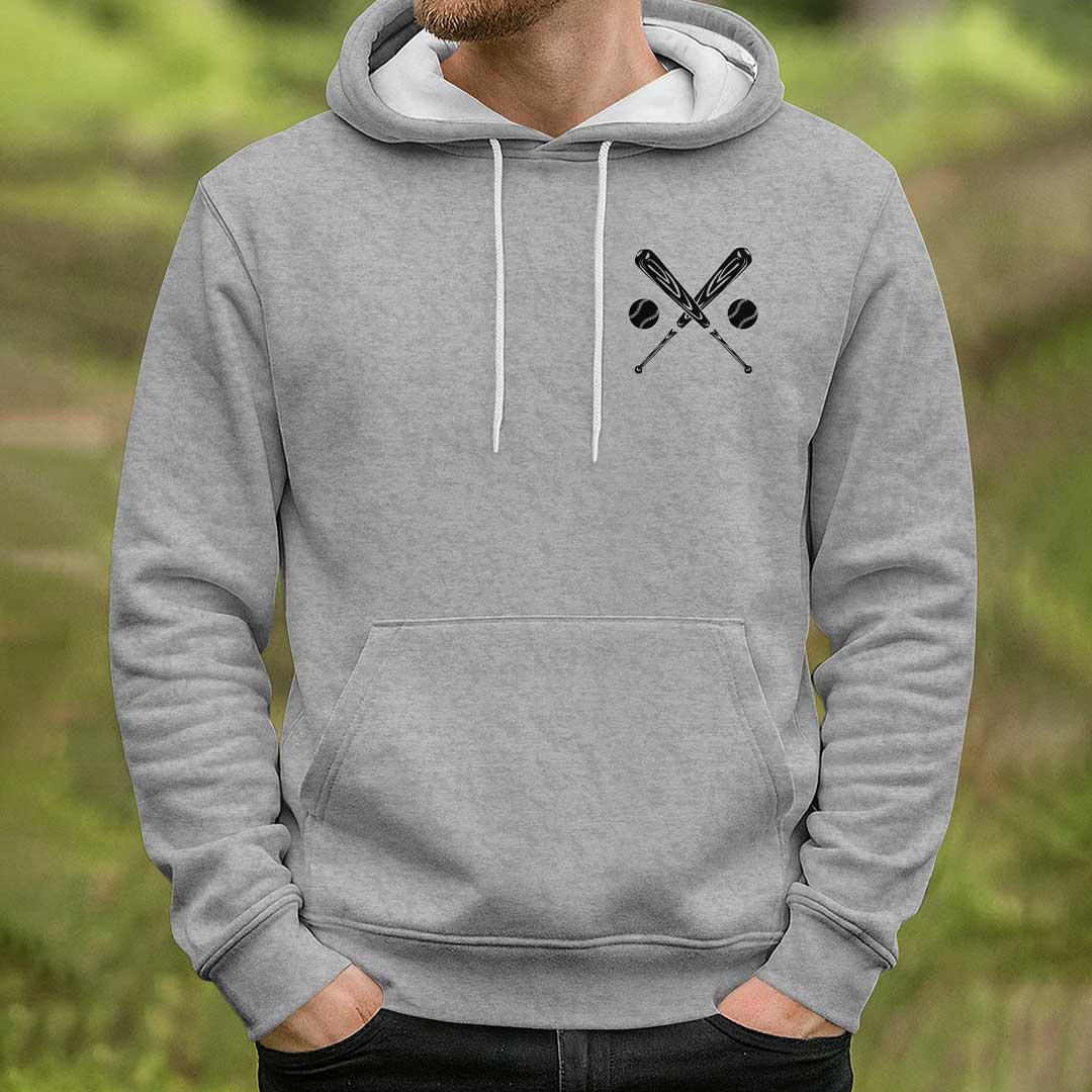 Who's On First Classic Comedy Routine - Black and Grey Baseball Hoodie